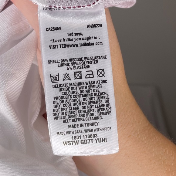 Ted Baker Striped Maxi Dress Size 6 (Ted Size 2) - Picture 6 of 8